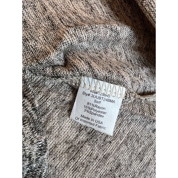 Max + Ash Knit Babydoll Mini Dress Womens S Gray Balloon Sleeve Waffle Knit NWT - Picture 6 of 7